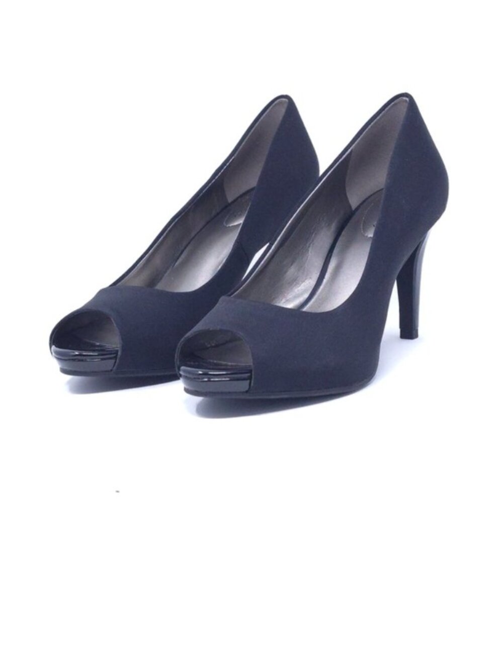 Bandolino Rainaa Stretch Lycra Pointed Toe Pumps Black Size 7M